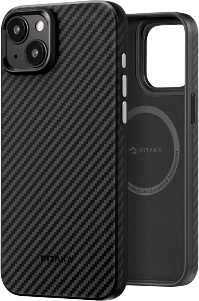 Чохол-накладка Pitaka MagEZ Case Pro 4 Twill 1500D Black/Grey для iPhone 15 Plus